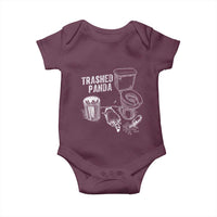 Funny Trashed Panda Baby Onesie Drunk Raccoon in Toilet Meme Hot Mess - Wonder Print Shop