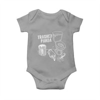 Funny Trashed Panda Baby Onesie Drunk Raccoon in Toilet Meme Hot Mess - Wonder Print Shop