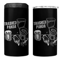 Funny Trashed Panda 4 in 1 Can Cooler Tumbler Drunk Raccoon in Toilet Meme Hot Mess - Wonder Print Shop
