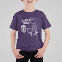 Funny Trashed Panda T Shirt For Kid Drunk Raccoon in Toilet Meme Hot Mess - Wonder Print Shop