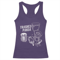 Funny Trashed Panda Racerback Tank Top Drunk Raccoon in Toilet Meme Hot Mess - Wonder Print Shop