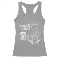 Funny Trashed Panda Racerback Tank Top Drunk Raccoon in Toilet Meme Hot Mess - Wonder Print Shop