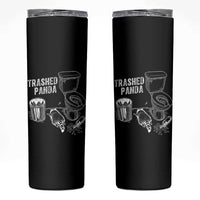 Funny Trashed Panda Skinny Tumbler Drunk Raccoon in Toilet Meme Hot Mess - Wonder Print Shop