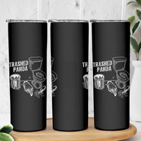 Funny Trashed Panda Skinny Tumbler Drunk Raccoon in Toilet Meme Hot Mess - Wonder Print Shop