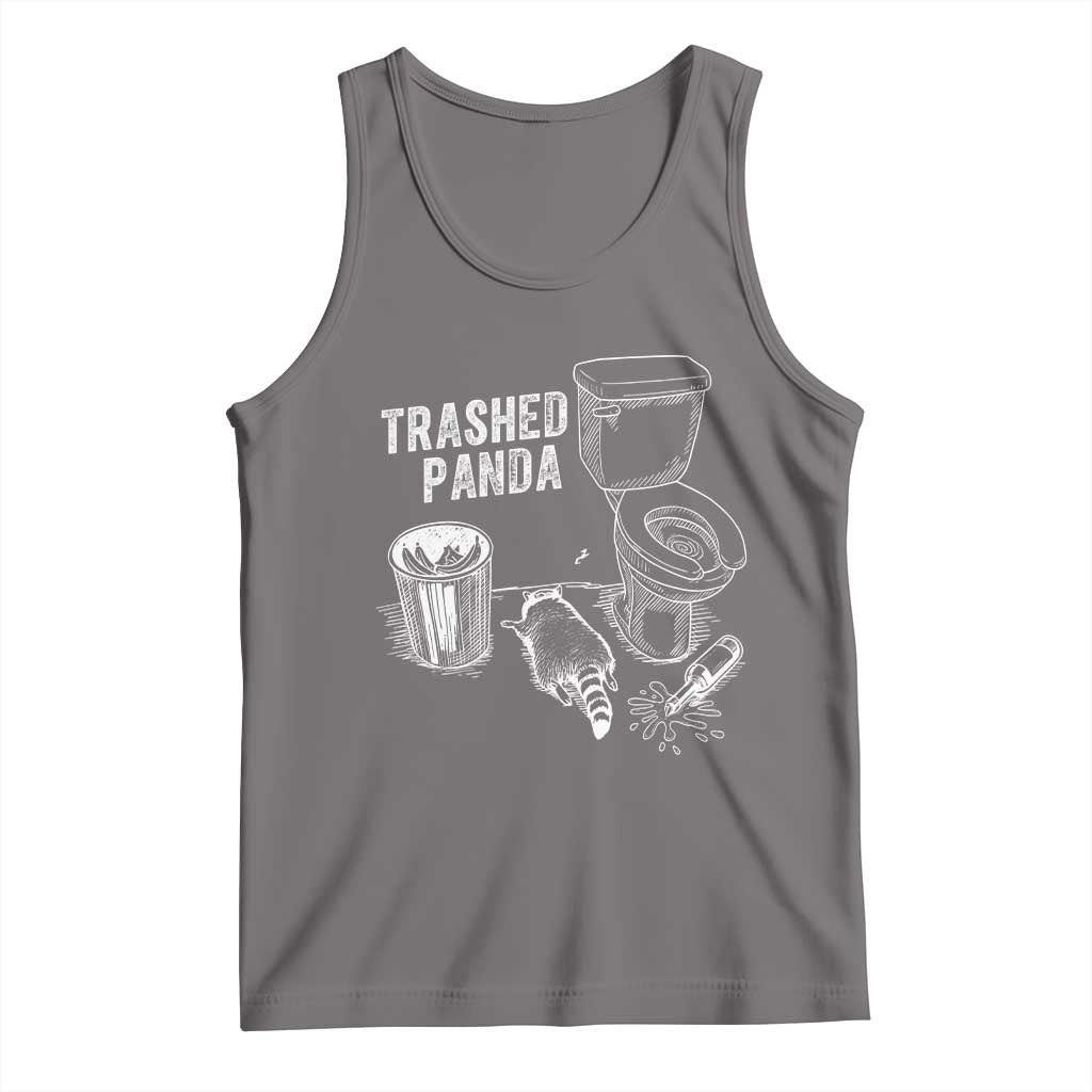 Funny Trashed Panda Tank Top Drunk Raccoon in Toilet Meme Hot Mess - Wonder Print Shop