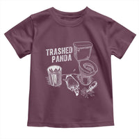 Funny Trashed Panda Toddler T Shirt Drunk Raccoon in Toilet Meme Hot Mess - Wonder Print Shop