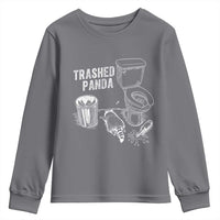 Funny Trashed Panda Youth Sweatshirt Drunk Raccoon in Toilet Meme Hot Mess - Wonder Print Shop