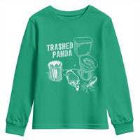 Funny Trashed Panda Youth Sweatshirt Drunk Raccoon in Toilet Meme Hot Mess - Wonder Print Shop