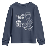 Funny Trashed Panda Youth Sweatshirt Drunk Raccoon in Toilet Meme Hot Mess - Wonder Print Shop