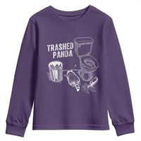 Funny Trashed Panda Youth Sweatshirt Drunk Raccoon in Toilet Meme Hot Mess - Wonder Print Shop