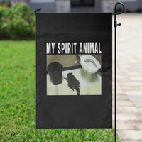 Funny Trashed Panda My Spirit Animal Garden Flag Drunk Raccoon in Toilet Meme Hot Mess - Wonder Print Shop