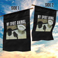Funny Trashed Panda My Spirit Animal Garden Flag Drunk Raccoon in Toilet Meme Hot Mess - Wonder Print Shop