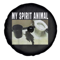 Funny Trashed Panda My Spirit Animal Spare Tire Cover Drunk Raccoon in Toilet Meme Hot Mess - Wonder Print Shop