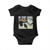Funny Trashed Panda My Spirit Animal Baby Onesie Drunk Raccoon in Toilet Meme Hot Mess - Wonder Print Shop
