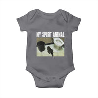 Funny Trashed Panda My Spirit Animal Baby Onesie Drunk Raccoon in Toilet Meme Hot Mess - Wonder Print Shop