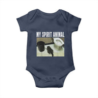 Funny Trashed Panda My Spirit Animal Baby Onesie Drunk Raccoon in Toilet Meme Hot Mess - Wonder Print Shop