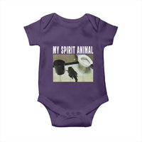Funny Trashed Panda My Spirit Animal Baby Onesie Drunk Raccoon in Toilet Meme Hot Mess - Wonder Print Shop