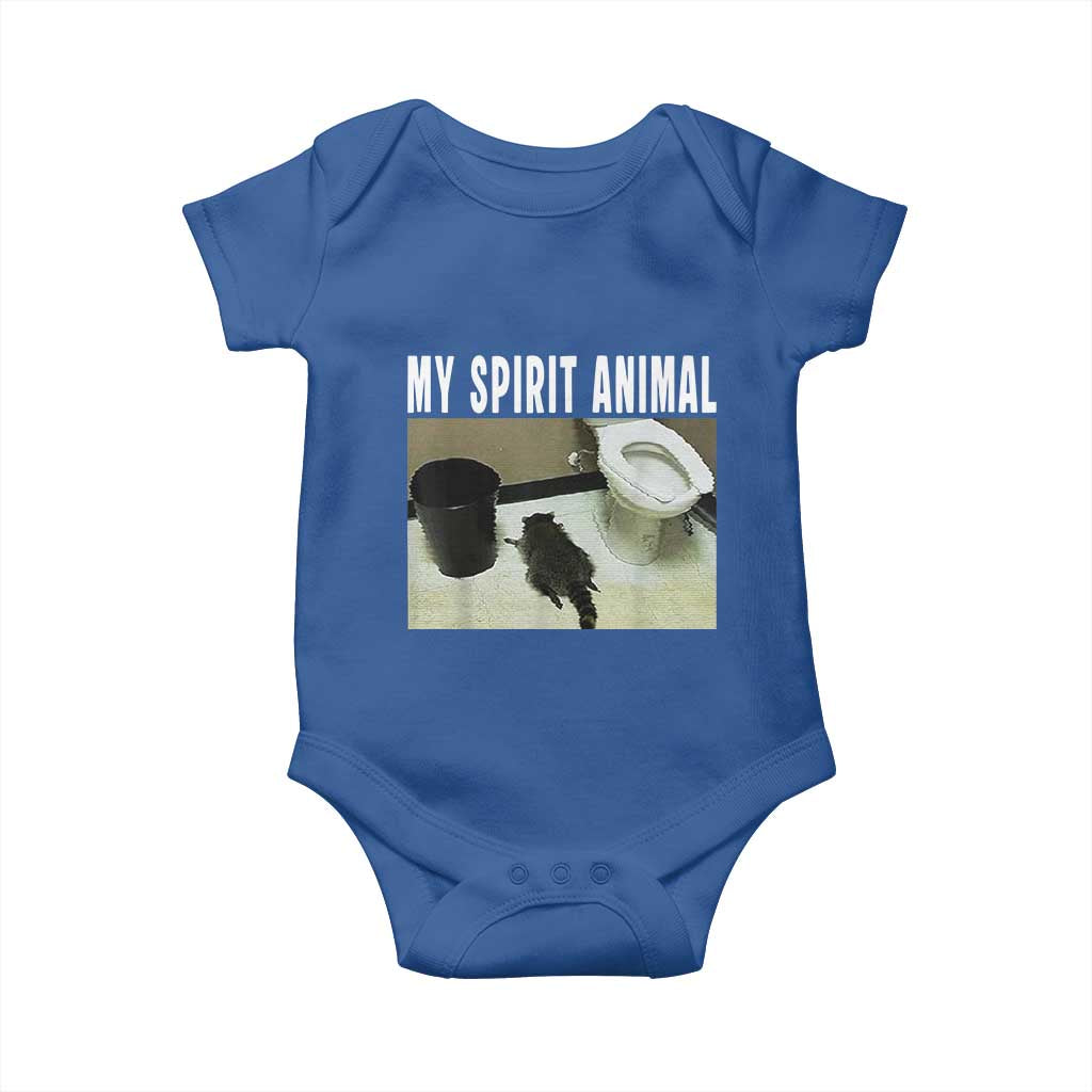 Funny Trashed Panda My Spirit Animal Baby Onesie Drunk Raccoon in Toilet Meme Hot Mess - Wonder Print Shop