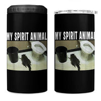 Funny Trashed Panda My Spirit Animal 4 in 1 Can Cooler Tumbler Drunk Raccoon in Toilet Meme Hot Mess - Wonder Print Shop