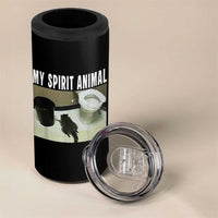 Funny Trashed Panda My Spirit Animal 4 in 1 Can Cooler Tumbler Drunk Raccoon in Toilet Meme Hot Mess - Wonder Print Shop