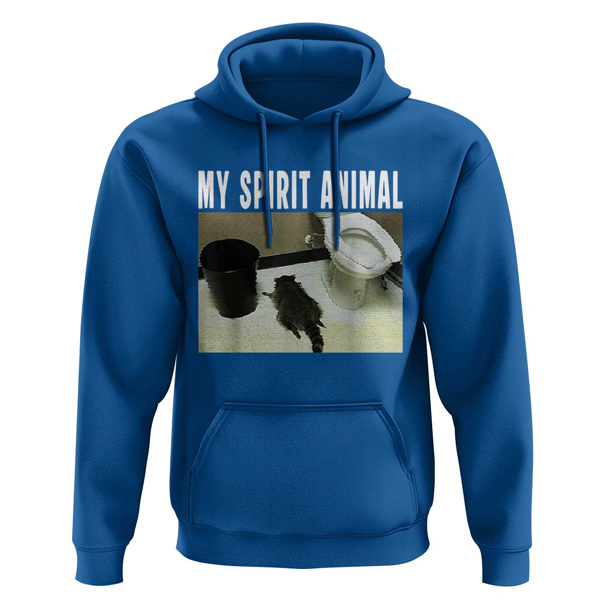 Funny Trashed Panda My Spirit Animal Hoodie Drunk Raccoon in Toilet Meme Hot Mess - Wonder Print Shop