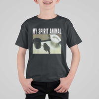 Funny Trashed Panda My Spirit Animal T Shirt For Kid Drunk Raccoon in Toilet Meme Hot Mess - Wonder Print Shop
