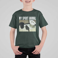 Funny Trashed Panda My Spirit Animal T Shirt For Kid Drunk Raccoon in Toilet Meme Hot Mess - Wonder Print Shop