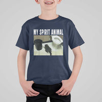 Funny Trashed Panda My Spirit Animal T Shirt For Kid Drunk Raccoon in Toilet Meme Hot Mess - Wonder Print Shop