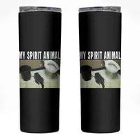 Funny Trashed Panda My Spirit Animal Skinny Tumbler Drunk Raccoon in Toilet Meme Hot Mess - Wonder Print Shop