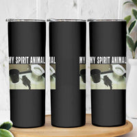 Funny Trashed Panda My Spirit Animal Skinny Tumbler Drunk Raccoon in Toilet Meme Hot Mess - Wonder Print Shop