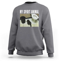Funny Trashed Panda My Spirit Animal Sweatshirt Drunk Raccoon in Toilet Meme Hot Mess - Wonder Print Shop