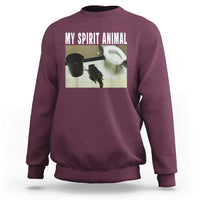 Funny Trashed Panda My Spirit Animal Sweatshirt Drunk Raccoon in Toilet Meme Hot Mess - Wonder Print Shop