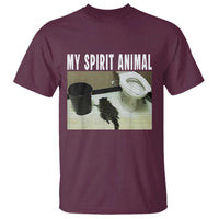 Funny Trashed Panda My Spirit Animal T Shirt Drunk Raccoon in Toilet Meme Hot Mess - Wonder Print Shop