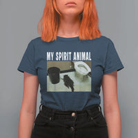 Funny Trashed Panda My Spirit Animal T Shirt For Women Drunk Raccoon in Toilet Meme Hot Mess - Wonder Print Shop