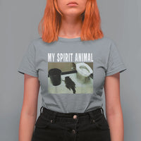 Funny Trashed Panda My Spirit Animal T Shirt For Women Drunk Raccoon in Toilet Meme Hot Mess - Wonder Print Shop