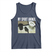 Funny Trashed Panda My Spirit Animal Tank Top Drunk Raccoon in Toilet Meme Hot Mess - Wonder Print Shop