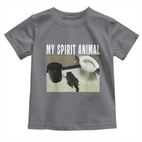 Funny Trashed Panda My Spirit Animal Toddler T Shirt Drunk Raccoon in Toilet Meme Hot Mess - Wonder Print Shop