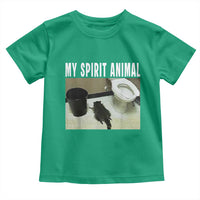 Funny Trashed Panda My Spirit Animal Toddler T Shirt Drunk Raccoon in Toilet Meme Hot Mess - Wonder Print Shop