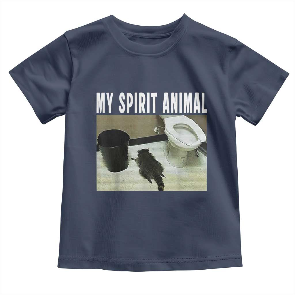 Funny Trashed Panda My Spirit Animal Toddler T Shirt Drunk Raccoon in Toilet Meme Hot Mess - Wonder Print Shop