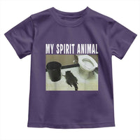 Funny Trashed Panda My Spirit Animal Toddler T Shirt Drunk Raccoon in Toilet Meme Hot Mess - Wonder Print Shop