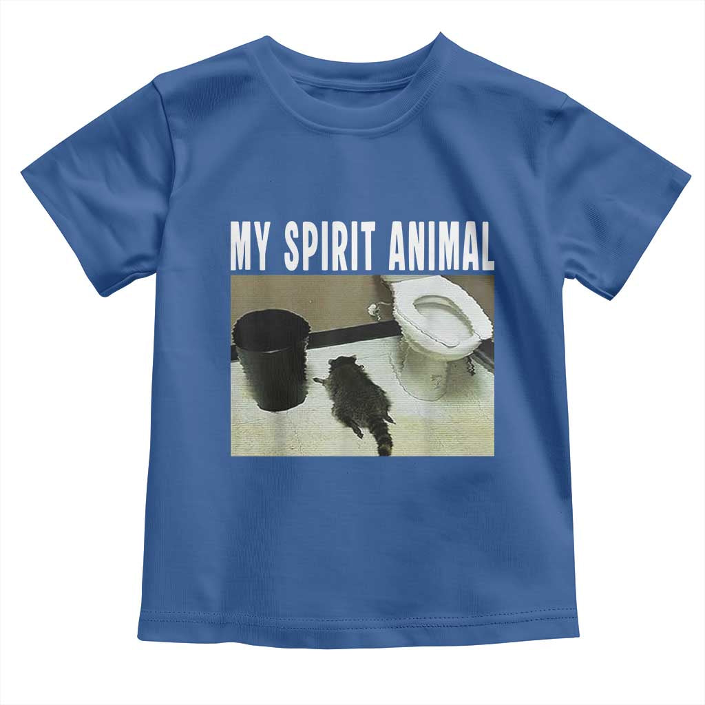 Funny Trashed Panda My Spirit Animal Toddler T Shirt Drunk Raccoon in Toilet Meme Hot Mess - Wonder Print Shop