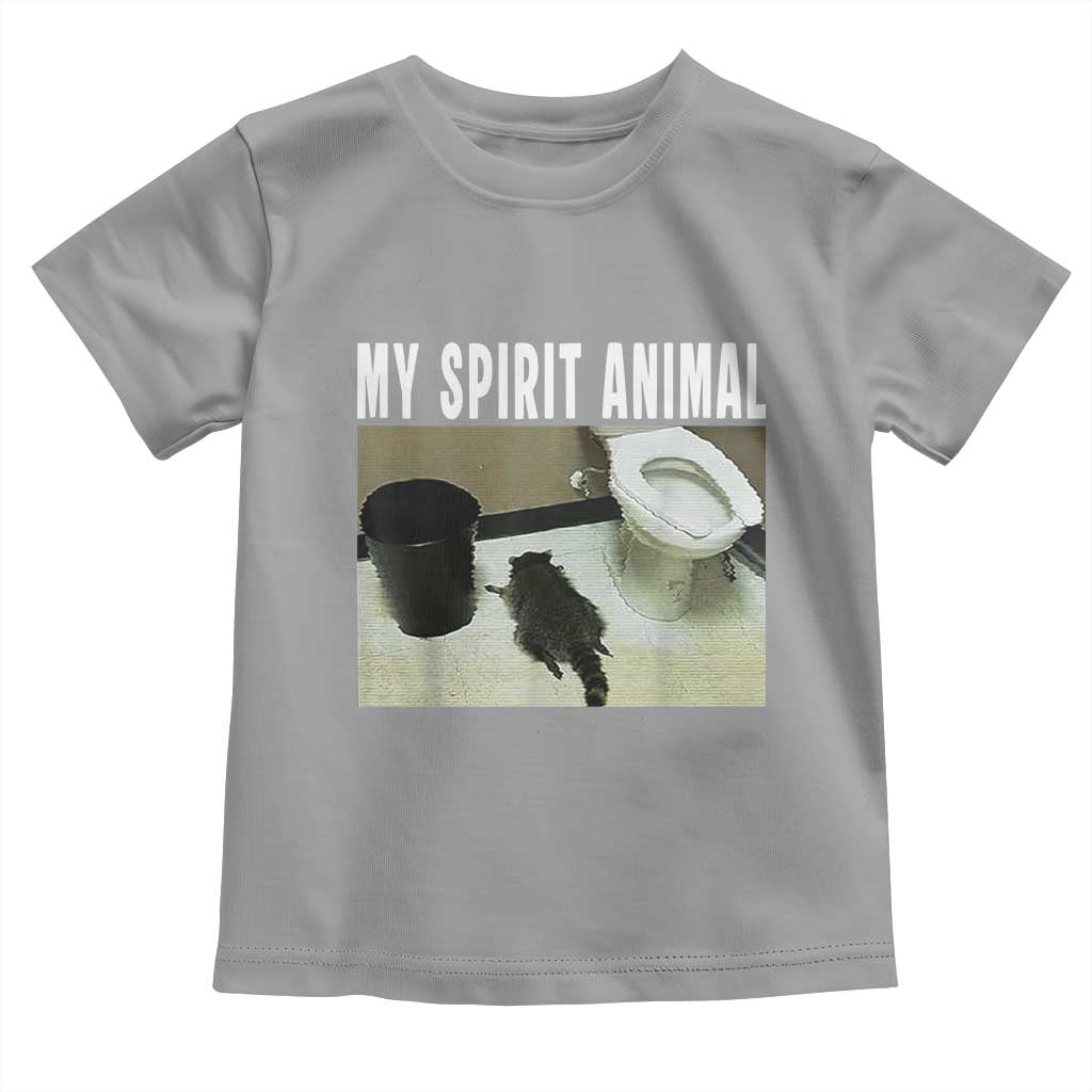 Funny Trashed Panda My Spirit Animal Toddler T Shirt Drunk Raccoon in Toilet Meme Hot Mess - Wonder Print Shop