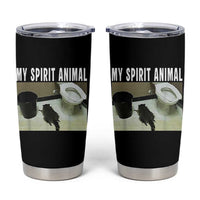 Funny Trashed Panda My Spirit Animal Tumbler Cup Drunk Raccoon in Toilet Meme Hot Mess - Wonder Print Shop
