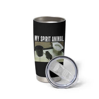 Funny Trashed Panda My Spirit Animal Tumbler Cup Drunk Raccoon in Toilet Meme Hot Mess - Wonder Print Shop