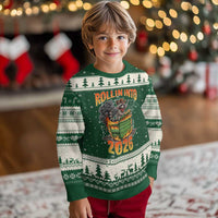 Dumpster Fire Raccoon Meme for Surviving 2025 Ugly Christmas Sweater Rollin Into 2026 Trash Panda Energy - Wonder Print Shop
