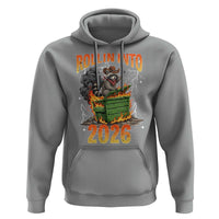 Dumpster Fire Raccoon Meme for Surviving 2025 Hoodie Rollin Into 2026 Trash Panda Energy - Wonder Print Shop