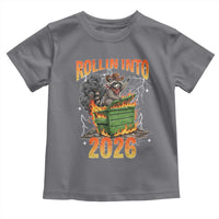 Dumpster Fire Raccoon Meme for Surviving 2025 Toddler T Shirt Rollin Into 2026 Trash Panda Energy - Wonder Print Shop