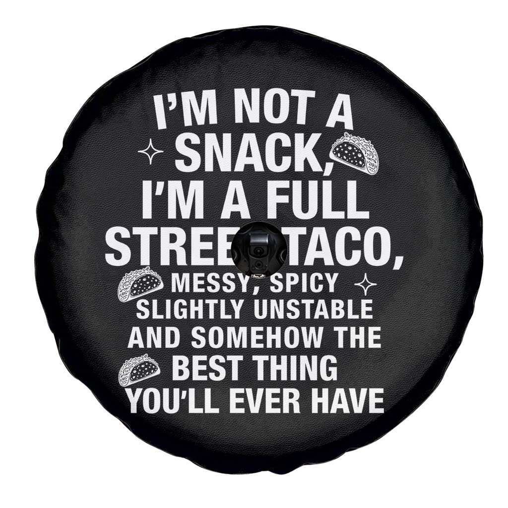 I’m a Full Street Taco Spare Tire Cover Funny Hot Mess Icons Foodie Flirts Meme - Wonder Print Shop