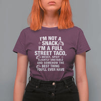 I’m a Full Street Taco T Shirt For Women Funny Hot Mess Icons Foodie Flirts Meme - Wonder Print Shop