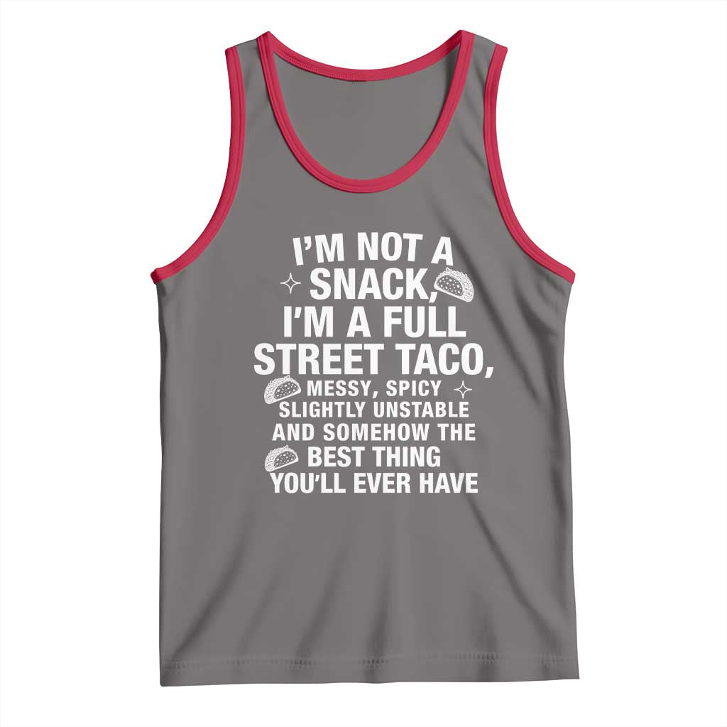 I’m a Full Street Taco Tank Top Funny Hot Mess Icons Foodie Flirts Meme - Wonder Print Shop
